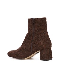 Bottines en toile marron foncé Ritch Erani NYFC