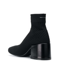 Bottines en toile noires MM6 MAISON MARGIELA