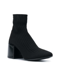 Bottines en toile noires MM6 MAISON MARGIELA