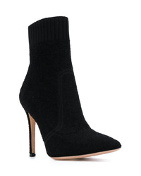 Bottines en toile noires Gianvito Rossi