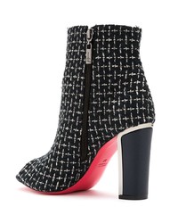 Bottines en toile noires Zeferino