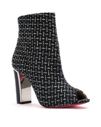 Bottines en toile noires Zeferino