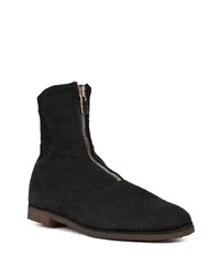 Bottines en toile noires Guidi