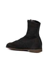 Bottines en toile noires Guidi