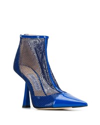 Bottines en tulle bleues Jimmy Choo