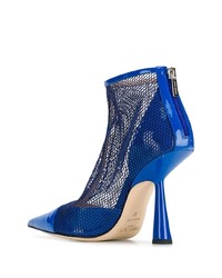 Bottines en tulle bleues Jimmy Choo