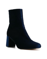 Bottines en velours bleu marine Maryam Nassir Zadeh