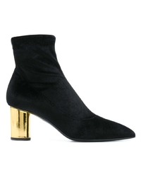 Bottines en velours noires Giuseppe Zanotti Design