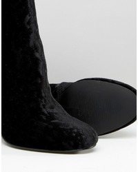 Bottines en velours noires Faith