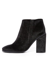 Bottines en velours noires Sol Sana