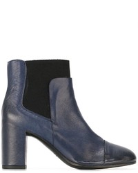 Bottines épaisses bleu marine