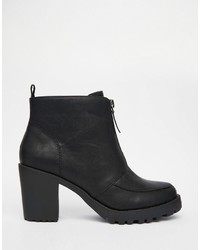 Bottines épaisses noires London Rebel