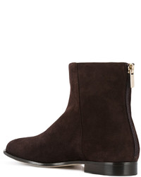 Bottines marron foncé Jimmy Choo