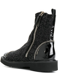 Bottines noires Giuseppe Zanotti Design