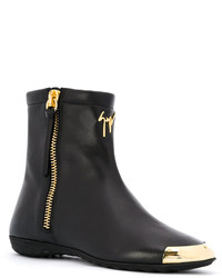 Bottines noires Giuseppe Zanotti Design