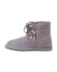 Bottines plates à lacets imprimées grises Roxy