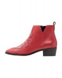 Bottines rouges Bronx