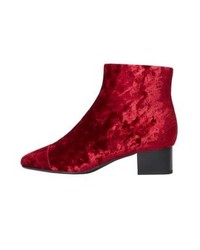 Bottines rouges Mango