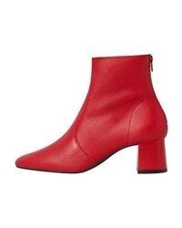 Bottines rouges Mango