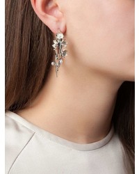 Boucles d'oreilles à fleurs argentées Shaun Leane