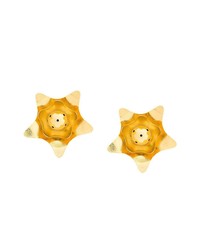 Boucles d'oreilles à fleurs dorées Paula Mendoza