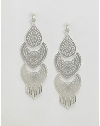 Boucles d'oreilles argentées Asos