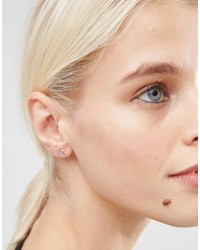 Boucles d'oreilles argentées Asos