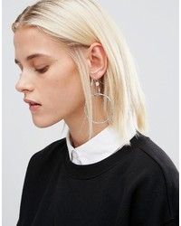 Boucles d'oreilles argentées Cheap Monday