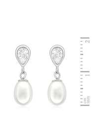 Boucles d'oreilles blanches Carissima Gold