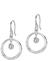 Boucles d'oreilles blanches Dower & Hall