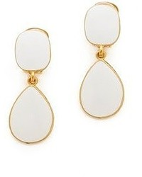 Boucles d'oreilles blanches Kenneth Jay Lane