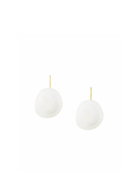 Boucles d'oreilles blanches Wouters & Hendrix Gold