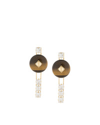 Boucles d'oreilles dorées Crystalline