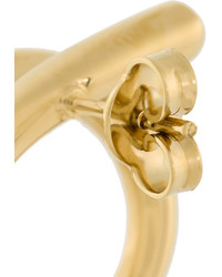 Boucles d'oreilles dorées Salvatore Ferragamo
