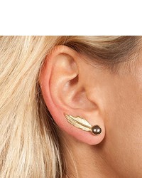 Boucles d'oreilles dorées LeiVanKash