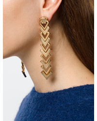 Boucles d'oreilles dorées Versace