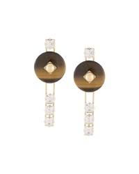 Boucles d'oreilles dorées Crystalline