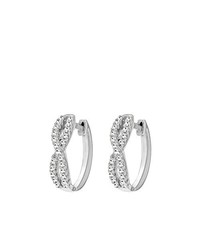 Boucles d'oreilles grises Pave Prive