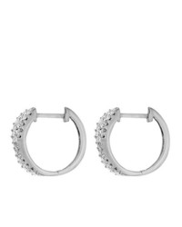 Boucles d'oreilles grises Pave Prive