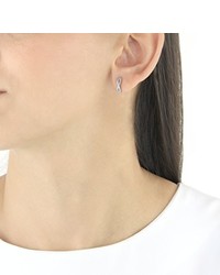 Boucles d'oreilles grises Pave Prive