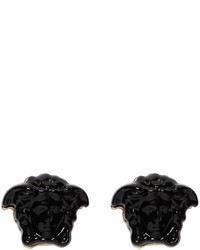 Boucles d'oreilles noires Versace