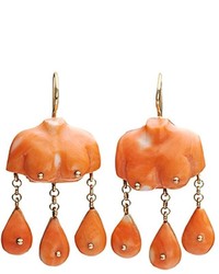 Boucles d'oreilles orange