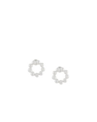 Boucles d'oreilles ornées de perles argentées Astley Clarke
