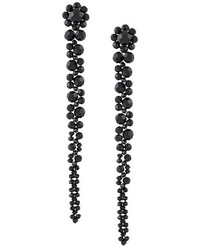 Boucles d'oreilles ornées de perles noires Simone Rocha