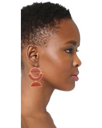 Boucles d'oreilles rouges Madewell