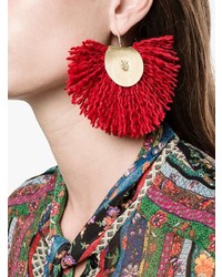 Boucles d'oreilles rouges Katerina Makriyianni