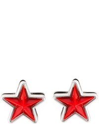 Boucles d'oreilles rouges Givenchy