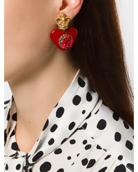 Boucles d'oreilles rouges Dolce & Gabbana