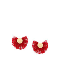Boucles d'oreilles rouges Katerina Makriyianni