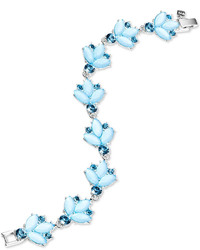 Bracelet à fleurs bleu clair